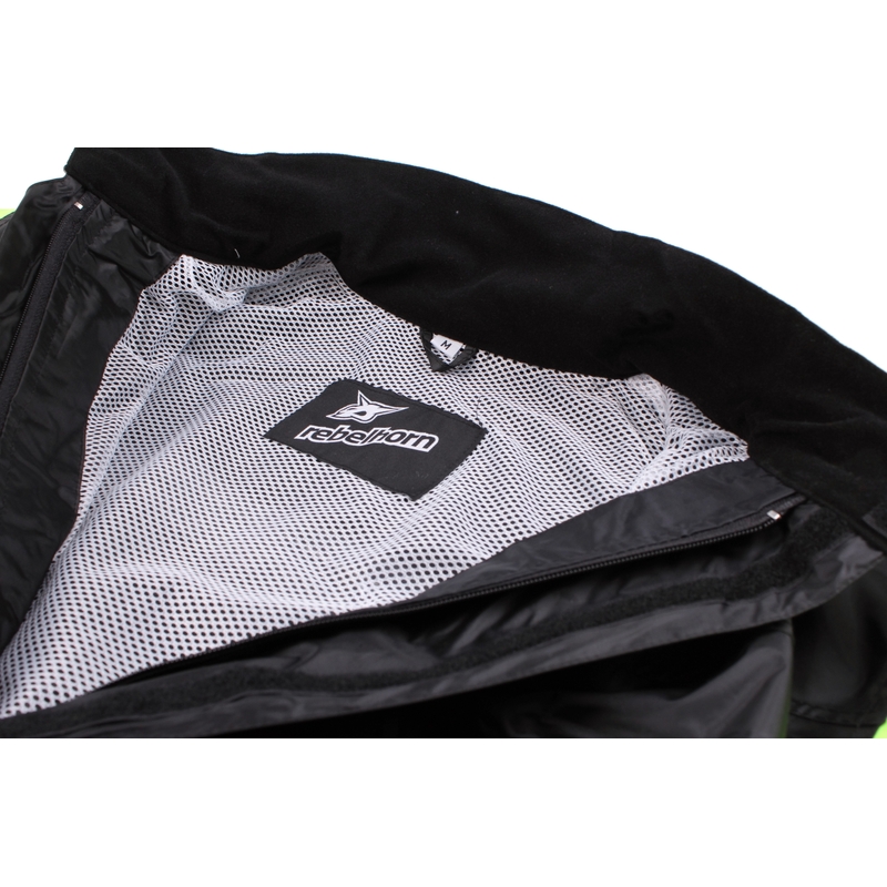 Veste de pluie Rebelhorn Rain jaune fluo pour moto