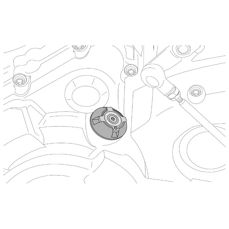 Zátka oleje PUIG modrá