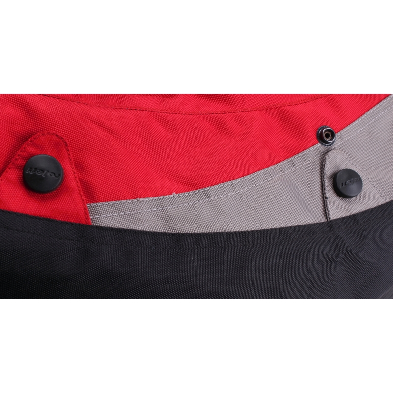 Veste de moto Roleff Liverpool noire et rouge