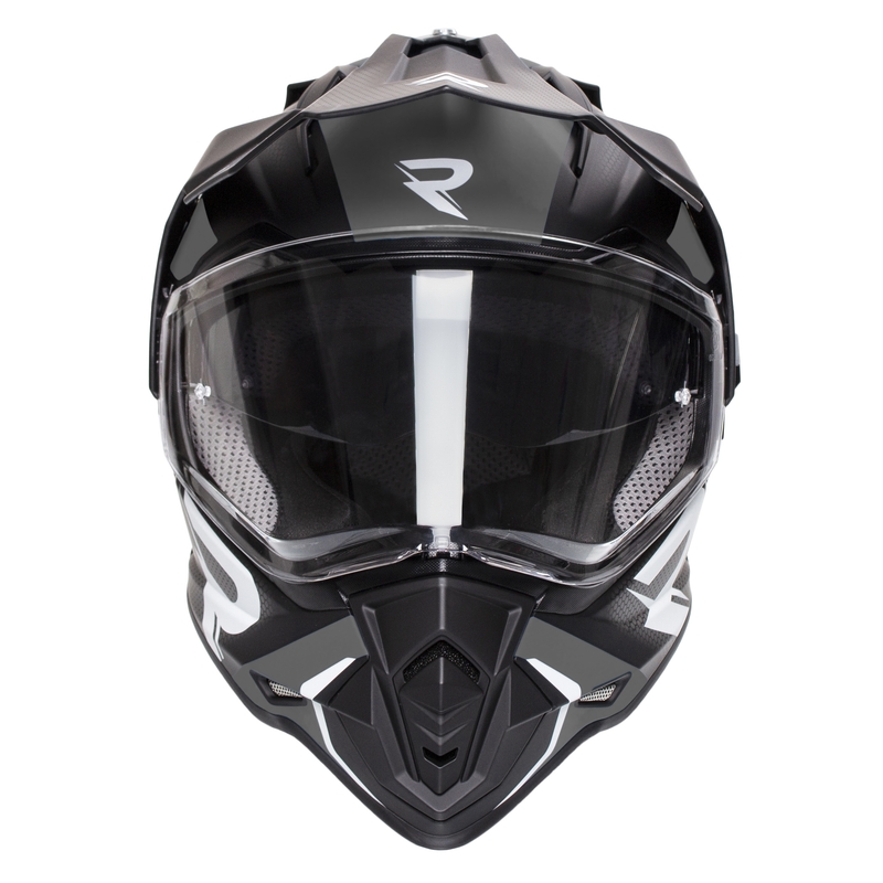 Casque d'enduro Street Racer Tracker noir-gris