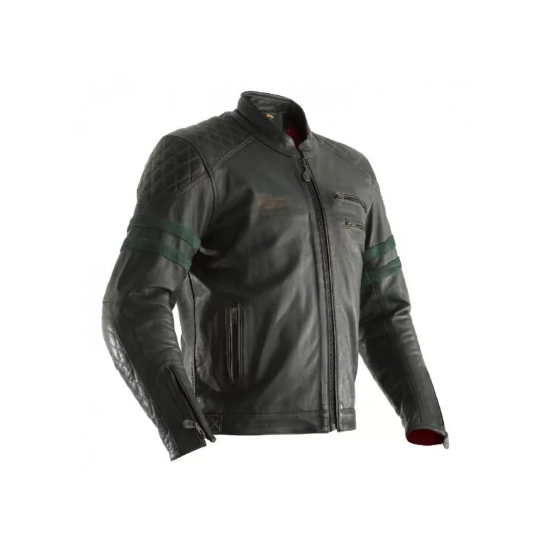 Veste moto RST IOM TT Hillberry CE vert soldes