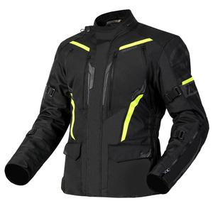 Veste moto Ozone Tour III noir-anthracite-jaune fluo