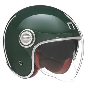 Casque moto ouvert NOX PREMIUM Heritage vert