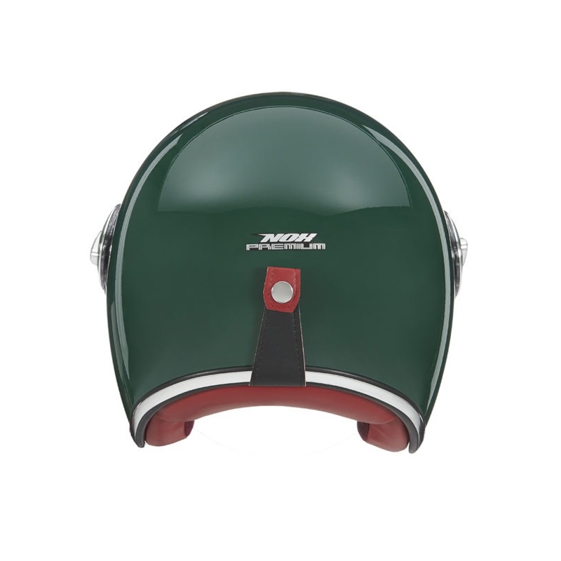 Casque moto ouvert NOX PREMIUM Heritage vert