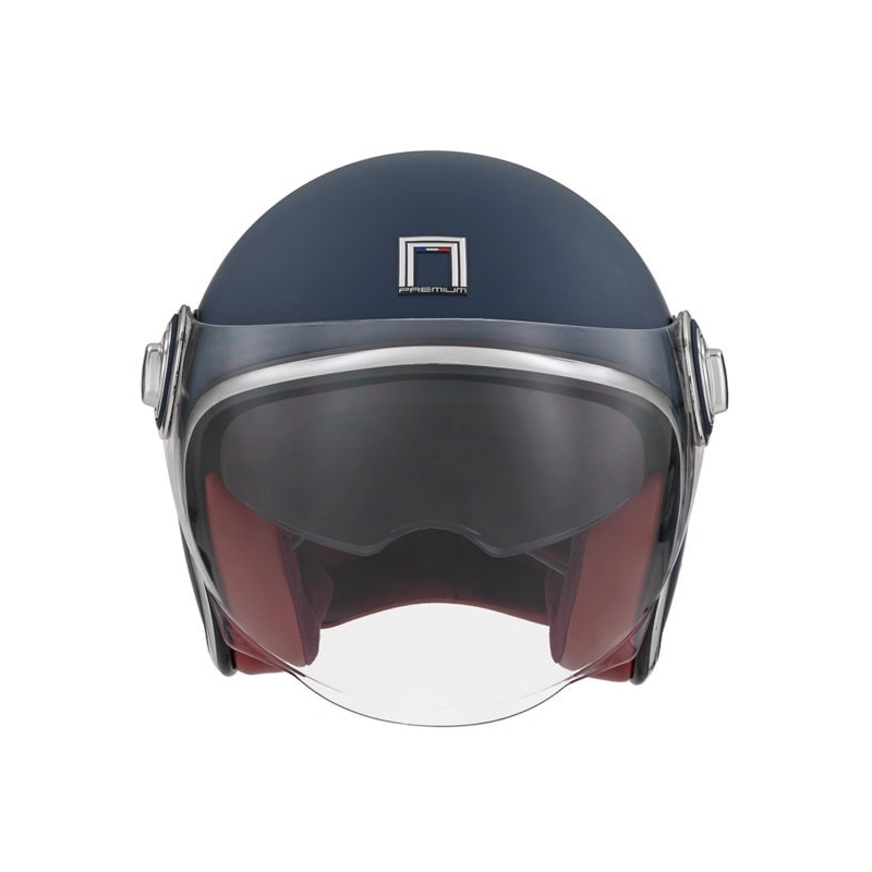 Casque moto ouvert NOX PREMIUM Heritage bleu