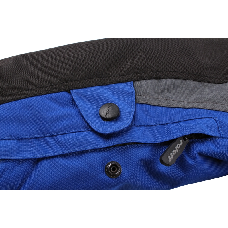 Veste de moto Roleff Liverpool noire et bleue