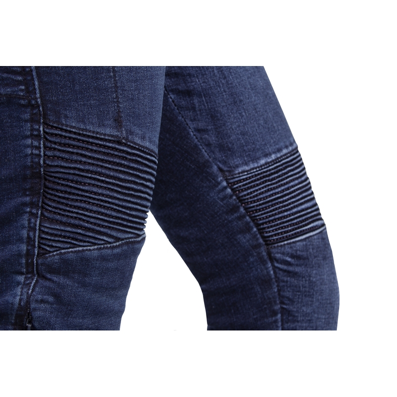 Jean moto femme Ozone Agness II bleu