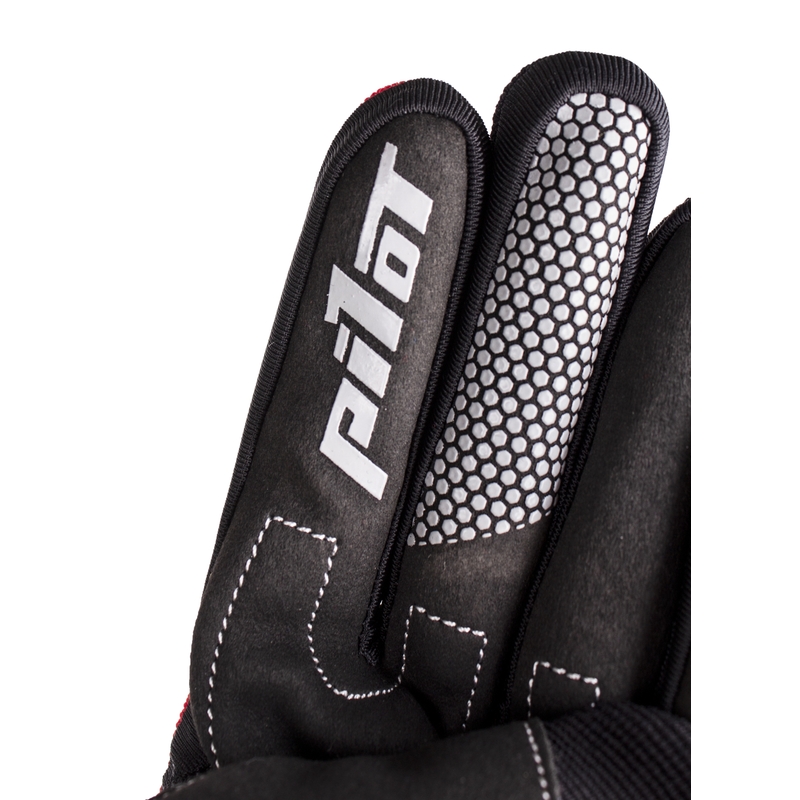 Gants moto MX Pilot noir/rouge