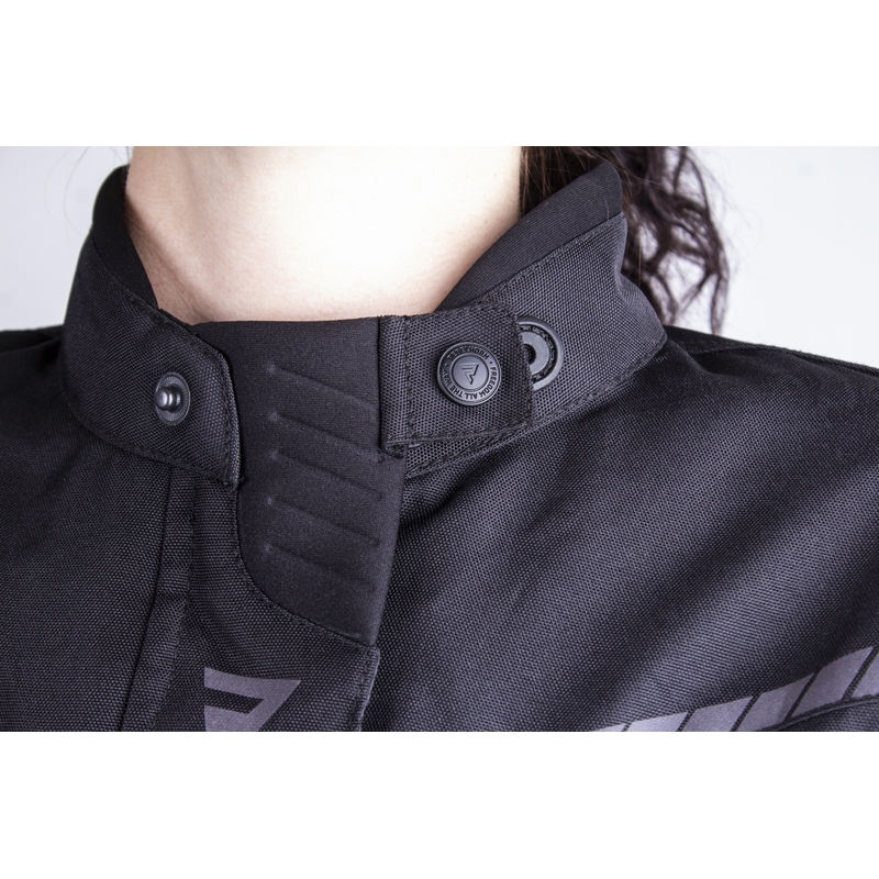 Veste moto pour femme Rebelhorn Hiker III noir-jaune fluo soldes