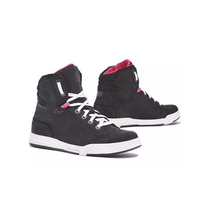 Bottes de moto Forma Swift Dry WP noir et blanc pour femmes