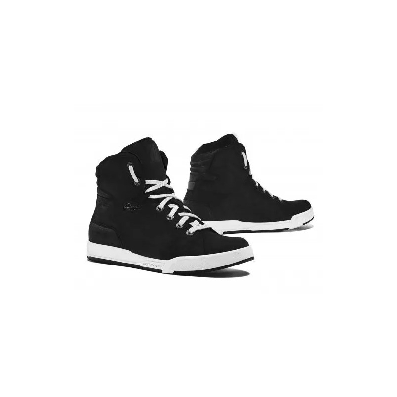 Bottes de moto Forma Swift Dry WP noires et blanches