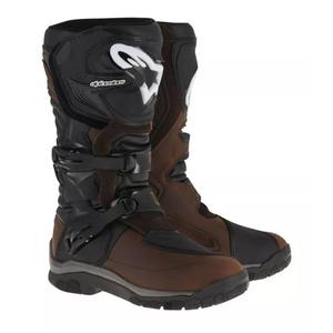 Bottes de moto Alpinestars Corozal Adventure Oiled Drystar marron et noir