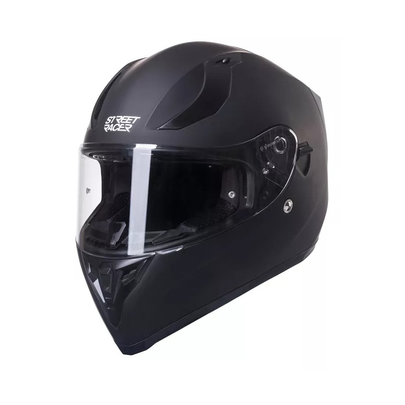 Casque moto intégré Street Racer SR I1 MotoZem Performance noir mat soldes