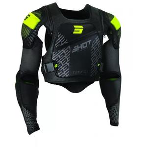 Protège-corps Shot Ultralight 2.0 noir-jaune fluo pour enfant