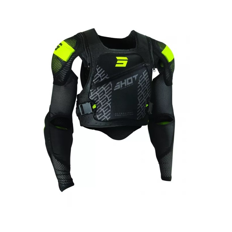 Protège-corps Shot Ultralight 2.0 noir-jaune fluo pour enfant
