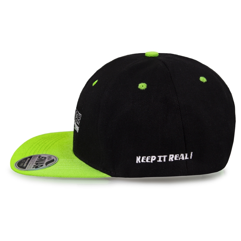 Casquette Wheelie noir-vert soldes
