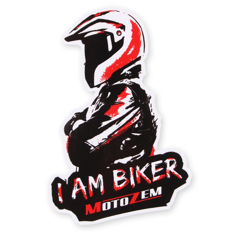 Autocollant MotoZem I Am Biker - Homme