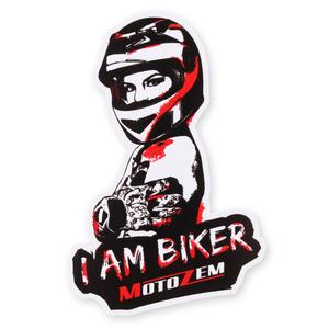 Autocollant MotoZem I Am Biker - Femme