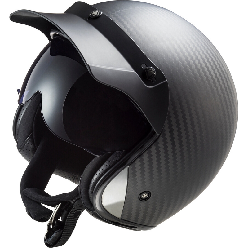 Casque moto ouvert LS2 OF601 Bob C Carbon - grade II