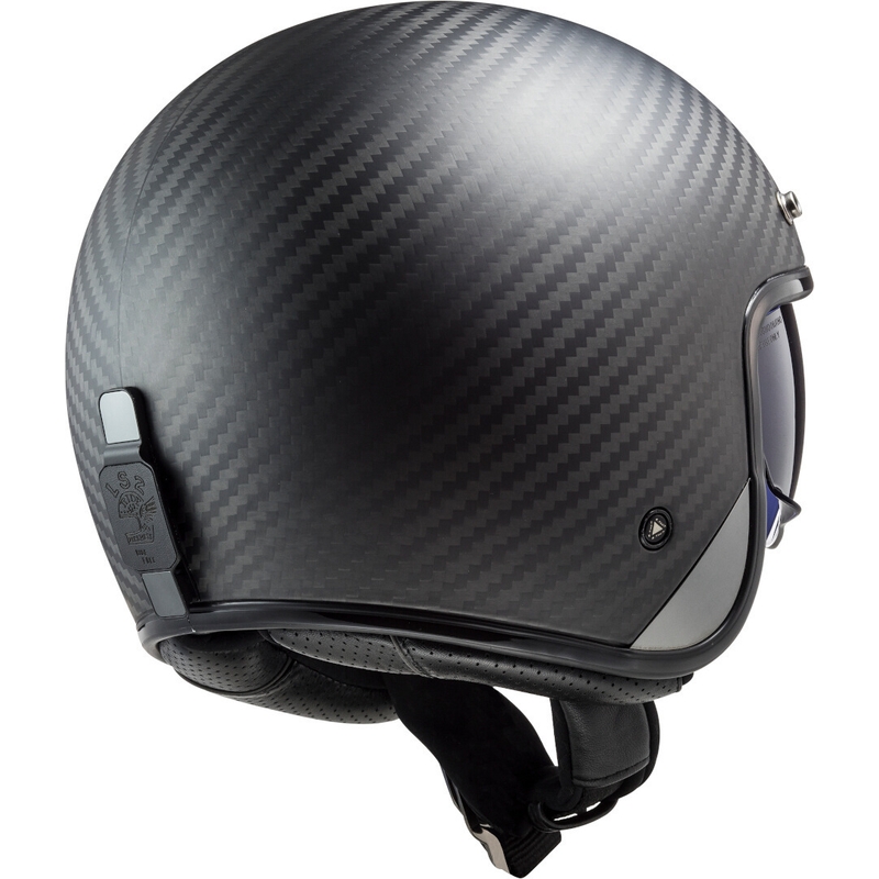 Casque moto ouvert LS2 OF601 Bob C Carbon - grade II