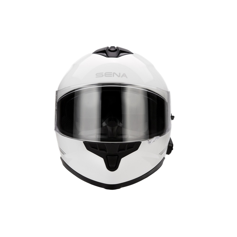 Casque moto avec oreillette SENA Outride blanc brillant