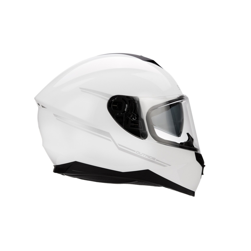 Casque moto avec oreillette SENA Outride blanc brillant
