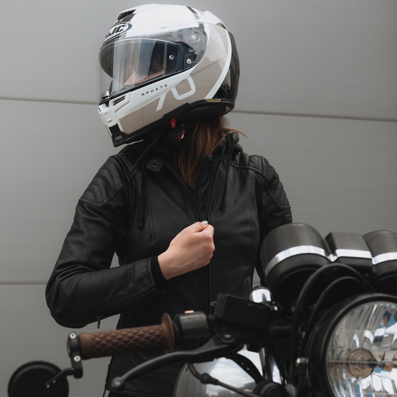 Veste moto femme Rebelhorn Impala noire