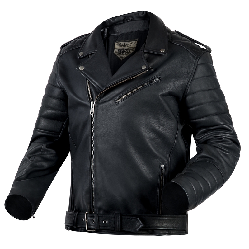 Ozone Ramones Modern Black Motorcycle Jacket soldes