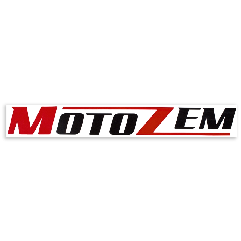 Autocollant logo MotoZem noir