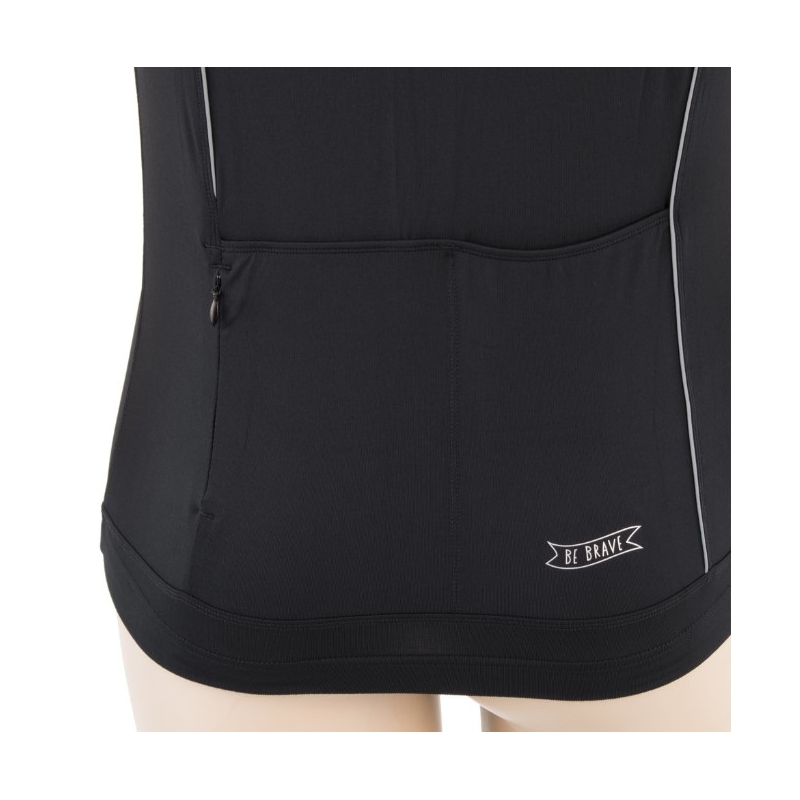 Maillot Sensor Race noir-rouge - manches courtes soldes