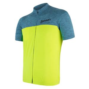 Maillot Sensor Motion bleu-jaune - manches courtes soldes