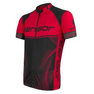 Maillot Sensor Team Up noir-rouge - manches courtes soldes
