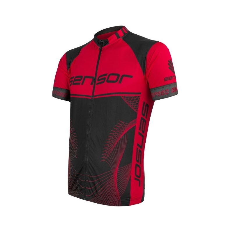 Maillot Sensor Team Up noir-rouge - manches courtes soldes