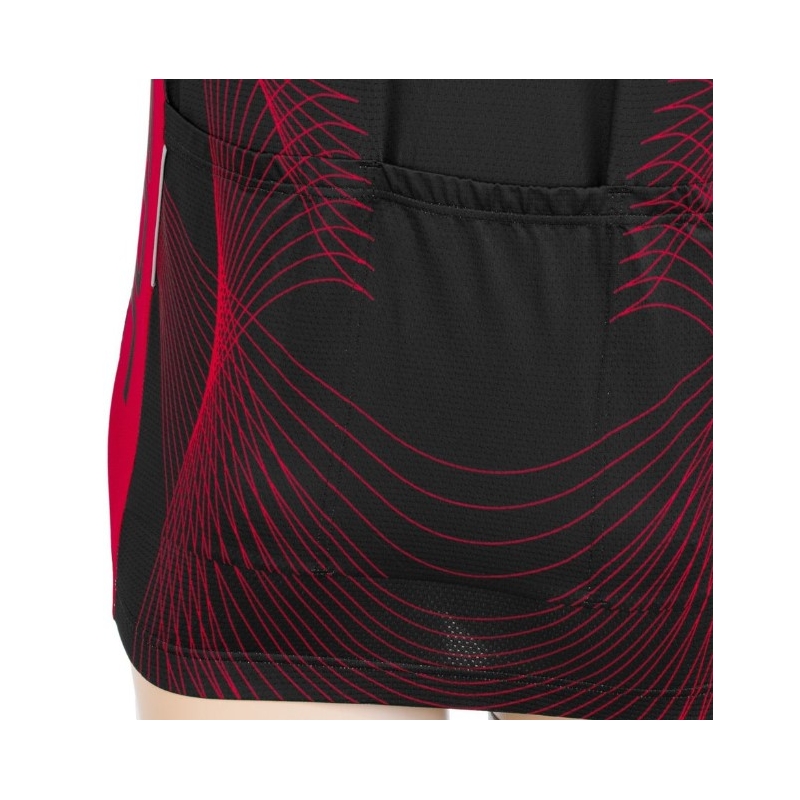 Maillot Sensor Team Up noir-rouge - manches courtes soldes