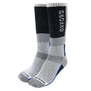 Chaussettes thermiques Oxford gris-noir-bleu
