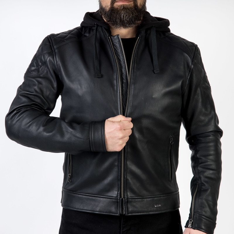 Veste moto noire Ozone Striker soldes