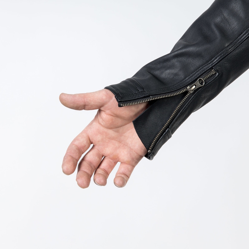 Veste moto noire Ozone Striker soldes