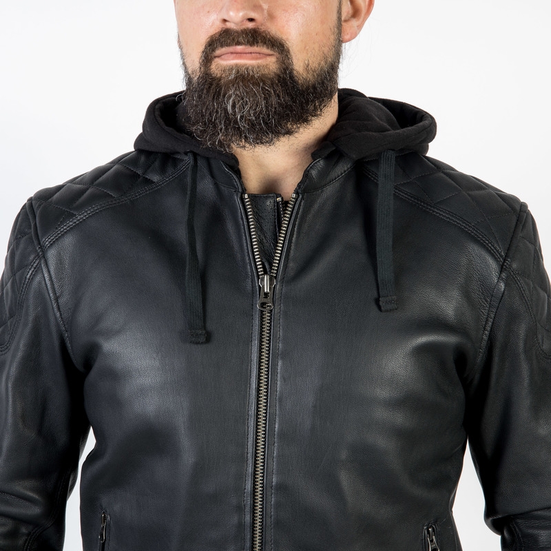 Veste moto noire Ozone Striker soldes