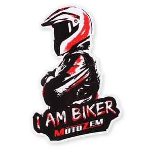 Autocollant MotoZem I Am Biker - Man maxi