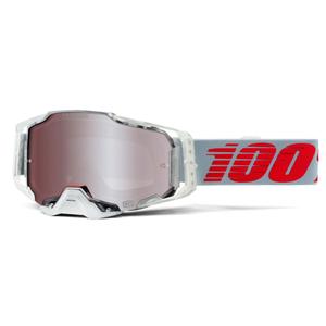 Lunettes de motocross 100% ARMEGA X-Ray-Hiper plexi argenté