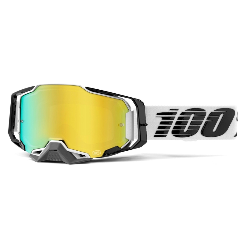 Lunettes de motocross 100% ARMEGA Atmos plexi or miroité