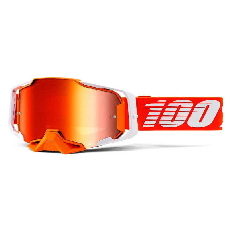 Motokrosové brýle 100% ARMEGA Regal oranžové (zrcadlové červené plexi) výprodej