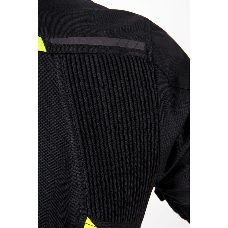 Blouson moto Ozone Delta IV noir-jaune fluo
