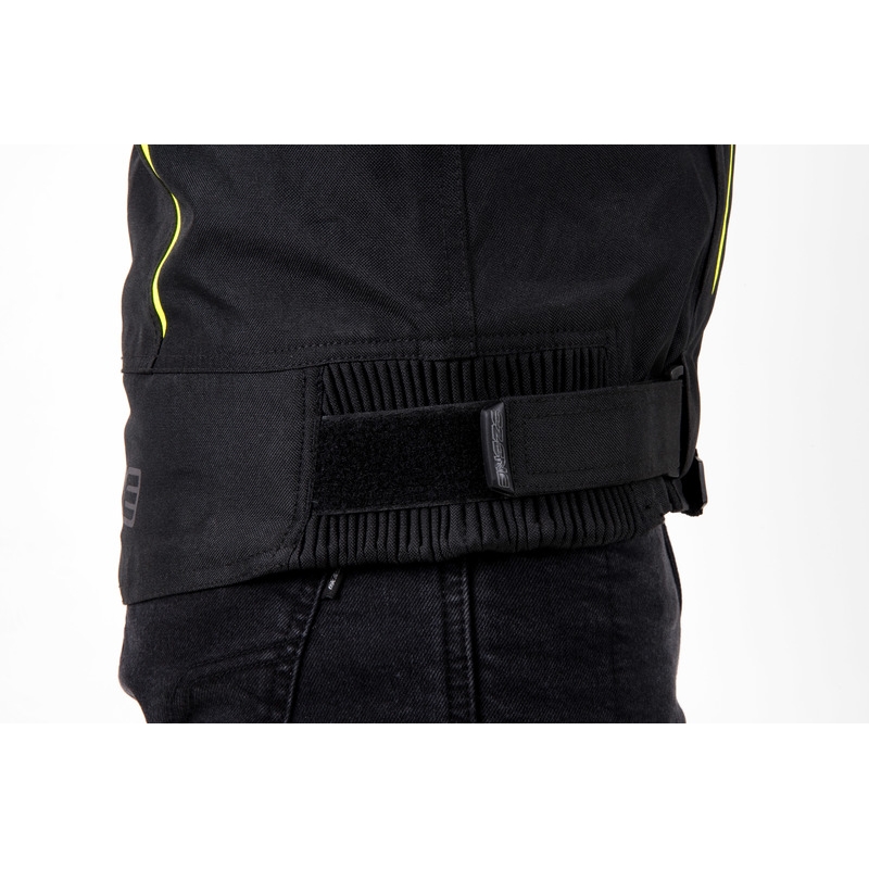 Blouson moto Ozone Delta IV noir-jaune fluo