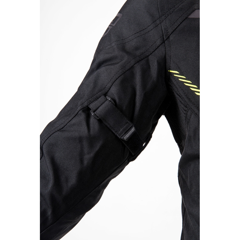 Blouson moto Ozone Delta IV noir-jaune fluo
