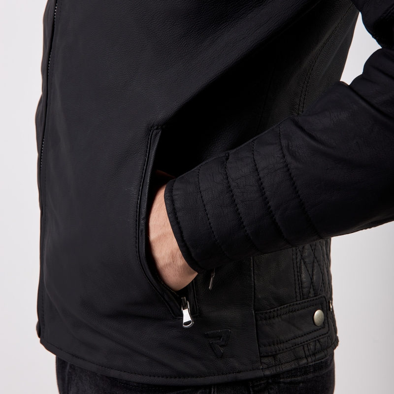 Veste moto noire Rebelhorn Hunter Pro soldes