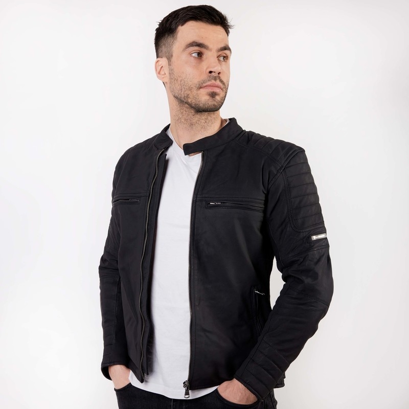 Veste moto noire Rebelhorn Hunter Pro soldes