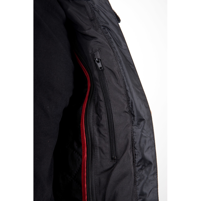 Veste de moto Ozone Pulse noir-jaune fluo