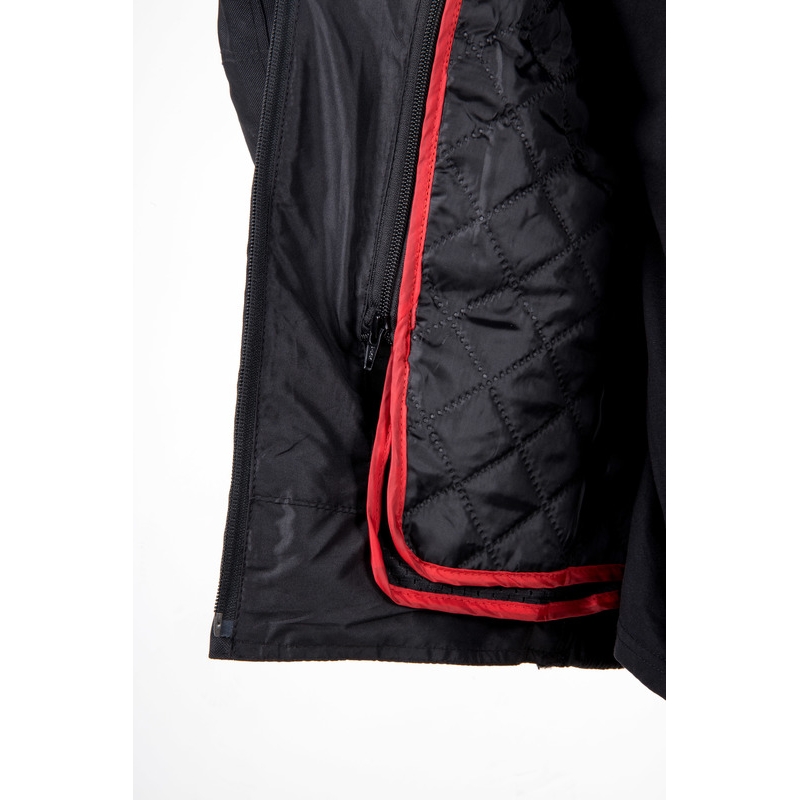 Veste de moto Ozone Pulse noir-jaune fluo