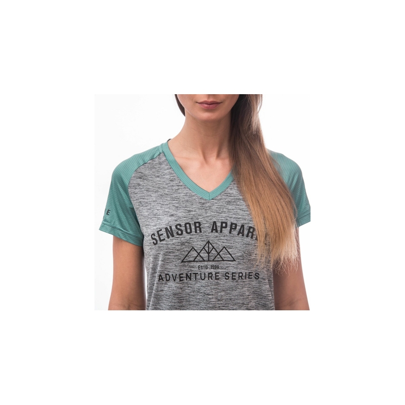 SENSOR CYKLO CHARGER maillot libre femme gris/mint soldes